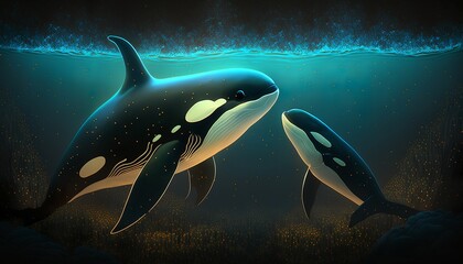 bioluminescent animal