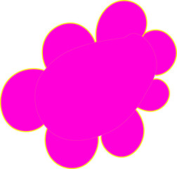 Pink neon cloud