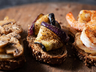 Shrimp and Mushroom Mini Sandwiches	