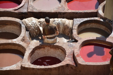 dyeing of materials - Marocco