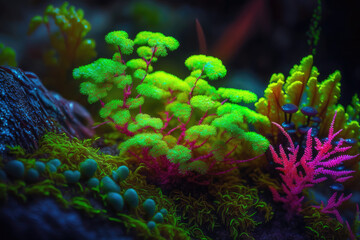 Obraz premium Wallpaper, desktop, background, backdrop, theme, biome of colorful moss - other series