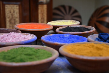 real spices, their colors and smell can make a great impression Marocco
