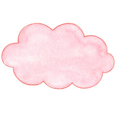 Watercolor baby cute clouds