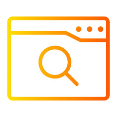 search engine gradient icon