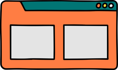 Media Browser User Interface Vector