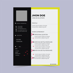 Beautiful CV / Resume template - elegant stylish design
