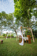 Outdoor wedding place
