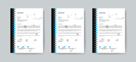 letterhead flyer corporate official minimal creative abstract professional informative newsletter magazine poster brochure design with logo