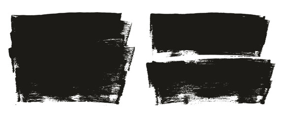 Flat Sponge Thick Artist Brush Long Background Mix High Detail Abstract Vector Background Mix Set 