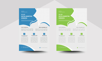 Professional & Modern Flyer Cover Design template for Development your business