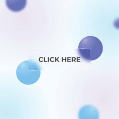 Click here trendy glassmorphism button