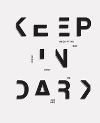 fashion type and slogan for print