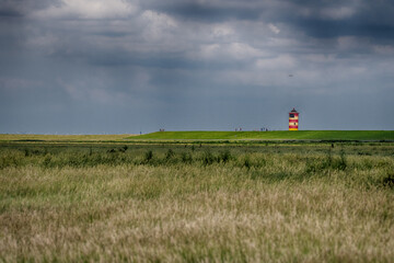Pilsumer Leuchtturm, Ostfriesland, Landschaft, Nordsee, Urlaubsfreude, Himmel