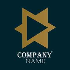 Stylish logo for brand 2023. Vector illustration