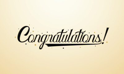 Congratulations Typography, Handwritten Congratulation, Education Banner Lettering, Calligraphy Congratulations Banner.