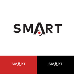 smart vector logo, graphics design, illustration, vision optic, optics logo, agency logo, art direction