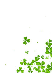 Olive color Clover Air Vector White Background.