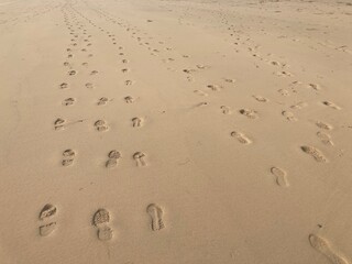 footprints in sand