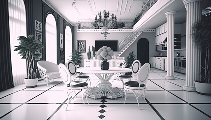 Living room interior design, decor, beautiful, stylish, modern, fashion, fashionista. GENERATED AI