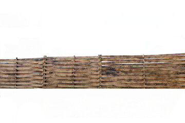 Fence made of planks