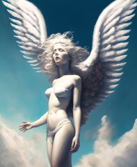 Angel of Air, Generative AI Illustration