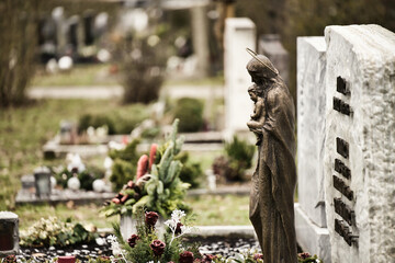 statue in the cemetery 
daughter eternity faith father halloween heaven pray praying rest spirit...