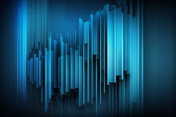 Elegant abstract blue technology background. generative AI