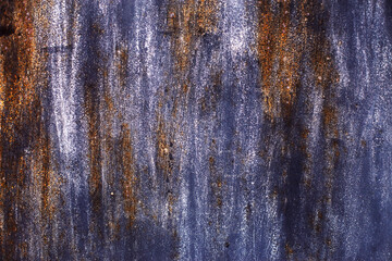 paint rusty metal brown dark plate texture and background. Texture of old plate with stained paint