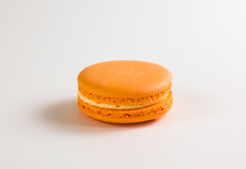 Cookies Macaron. French confection made from egg whites, sugar and ground almonds. Shallow depth of field