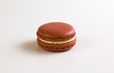 Cookies Macaron. French confection made from egg whites, sugar and ground almonds. Shallow depth of field