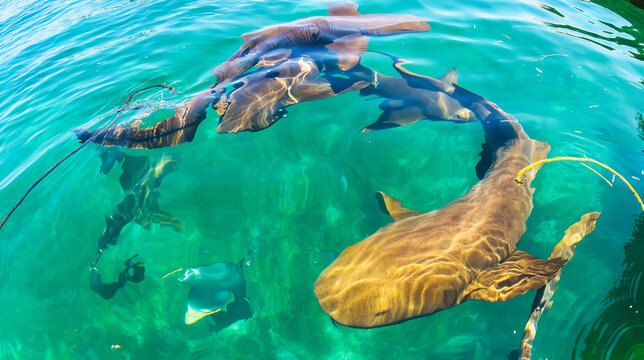 Nurse sharks in Belize