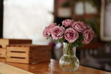 bouquet of roses and flowers