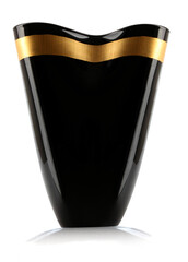 golden black vase