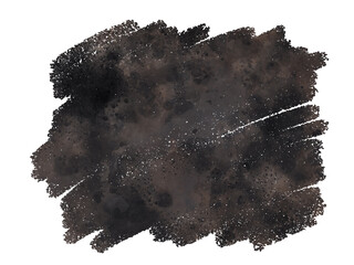 ブラックのブラシストローク　背景素材