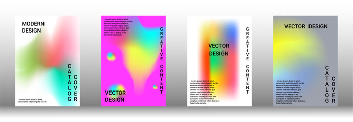 Artistic covers design. Creative fluid colors backgrounds. Set of abstract covers