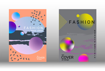 Naklejka premium Future futuristic template with abstract forms for banner design, poster, booklet, report, journal.