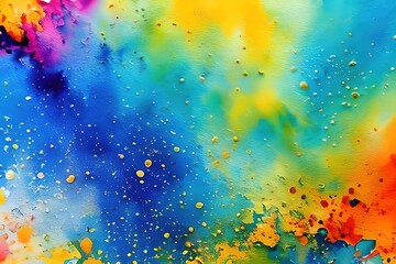 Abstract colorful watercolor background. Ai generative
