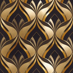 Seamless tile style flat wallpaper art deco