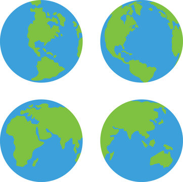 Diverse Planet Earth, Vector Illustration