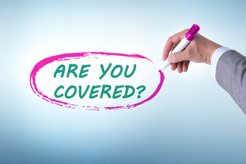 Comprehensive insurance concept with question