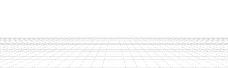 grid floor wide perspective background