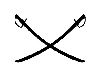 saber silhouette - vector illustration