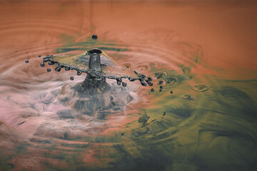 Macro Wassertropfen