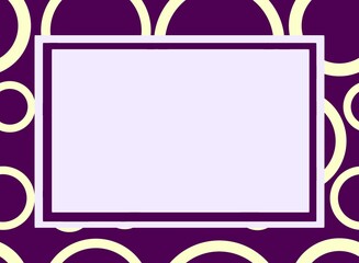Yellow Circle Violet Background Copy Space