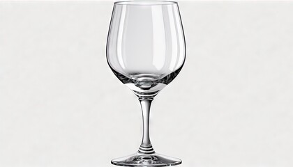  a wine glass is shown on a white background with a reflection of the glass in the bottom of the glass and the bottom of the glass.  generative ai