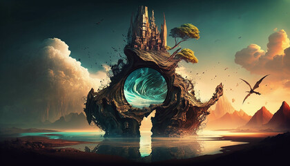 Fantasy Landscape - HD Wallpaper