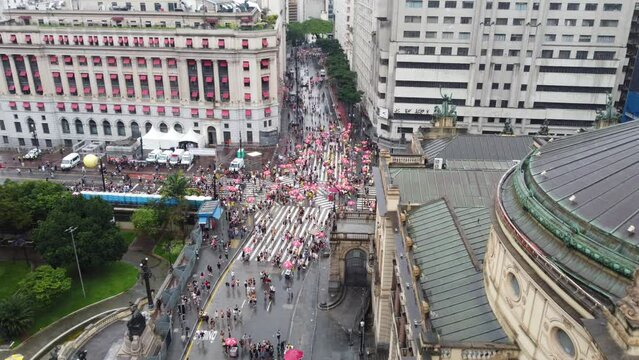 SAO PAULO, BRAZIL FEBRUARY 11, 2023, see block dates and times The program is concentrated on the 11th and 12th (pre-carnival), 18th, 19th, 20th and 21st (carnival) and 25th and 26th (post-carnival).