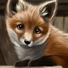 Curious Fox Cub