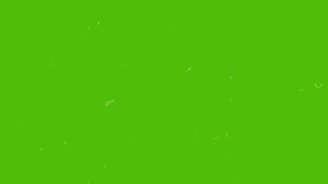 Dust and scratches green screen overlay effect. Old movie grunge grain. High quality 4k footage