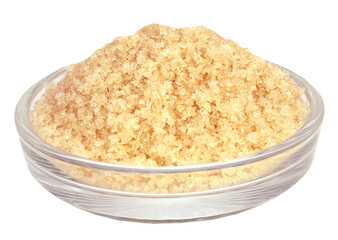 Coarse crystals of brown sugar